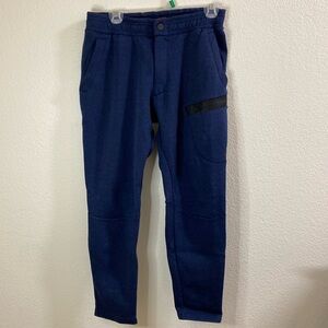 Nike Navy Zipper Button Closure Elastic‎ Waist Joggers